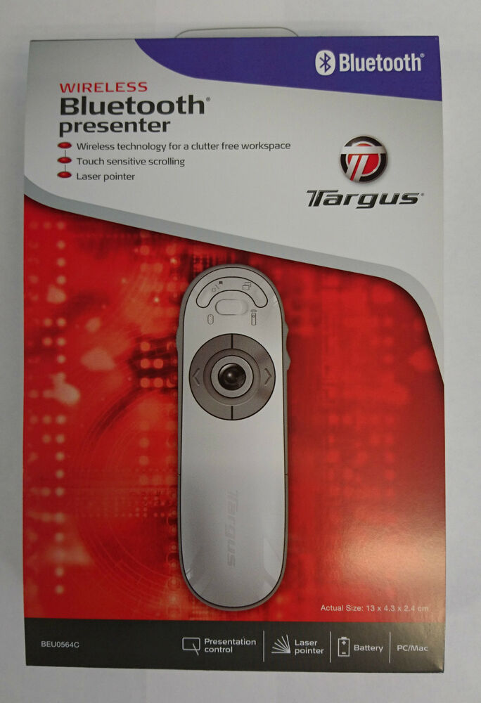 targus amp11us bluetooth presentation laser remote for mac